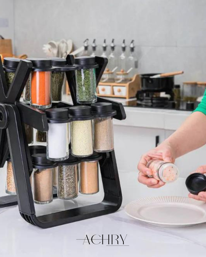 منظّم التوابل الدوّار 18 في 1-Spice Tower 18