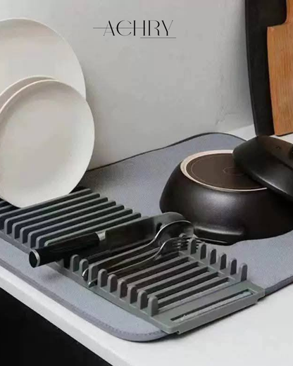 سجادة تنشيف الاواني 2في1