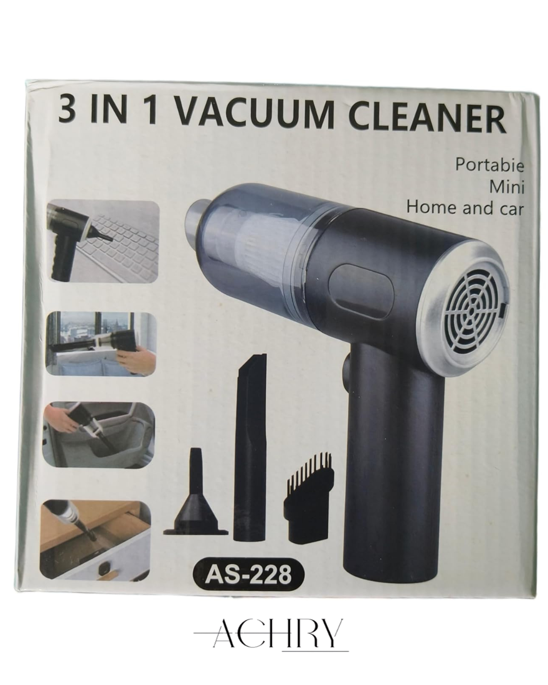 3 in 1 PowerClean Mini 120W  مكنسة محمولة